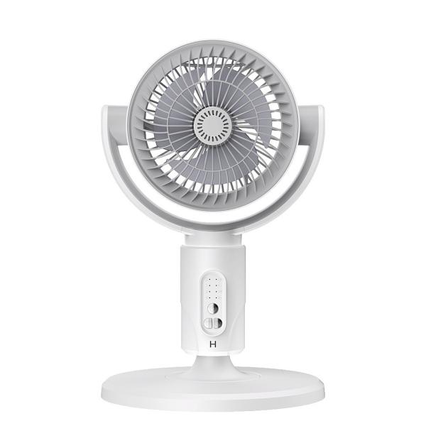 Adjustable Height 4000mA Portable USB Rechargeable Standing Fan With Timing Led Lamp Light