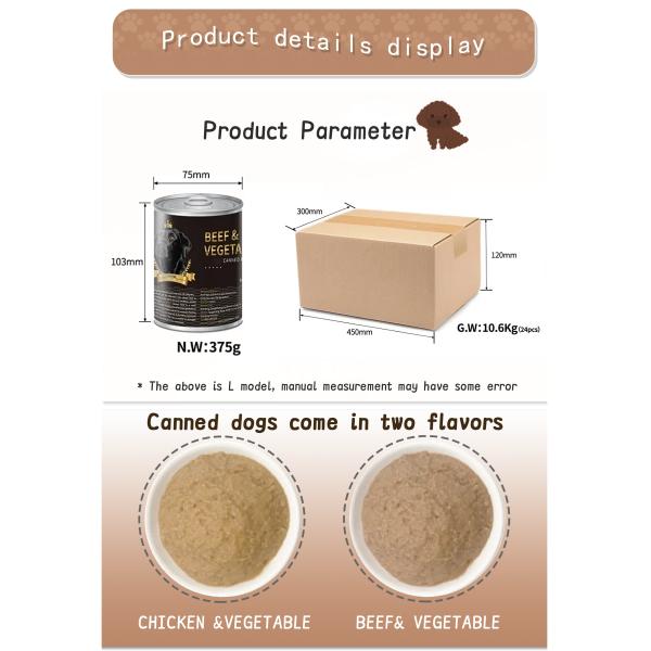 Top Grade Chicken Ingredient 100% Natural Raw Beaf Wet Food Canned Pet High Nutrition