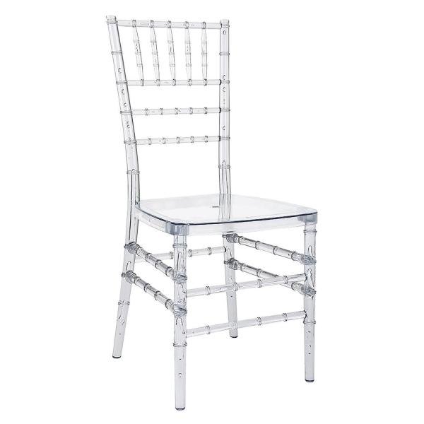 Clear Dining Chairs Crystal Transparent Seat, Modern Dining Chairs, Side Chairs for Wedding Party Event Reception