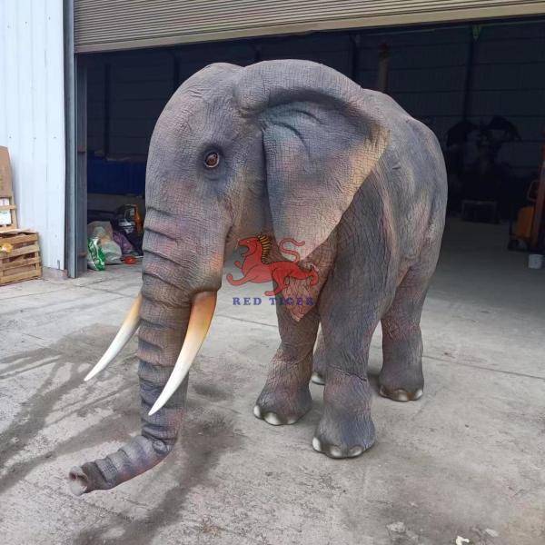 Customized Performance Realistic Adult Elephant Animal Double Costume With 110/220VAC/380V Power