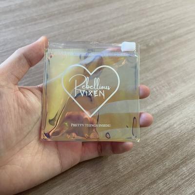 Recyclable Sustainable Eco Friendly Jewelry Pouch Plastic Zipper Bag Cosmetic Jewelry Ring Packaging Ziplock Pouch