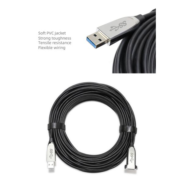 5m 10m 15m USB Male To Female Extension Cable 5gbps High Speed