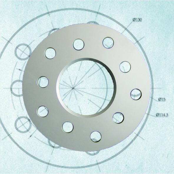 7mm Forged Aluminum Billet Flat Wheel Spacer for Porsche 911 Boxster Cayman Cayenne Panamera