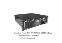Montado en el bastidor Inverter solar híbrido de piezas sinérgicas puras 5KW PV 150/500Vdc 220/230Vac Salida Wifi GPRS para BTS