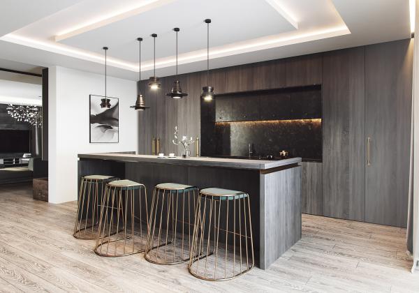 Meubles d'intérieur de luxe modernes Armoires de cuisine
