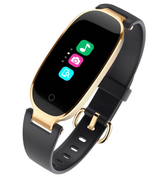 ROHS 0.96 Inch Womens Fitness Smartwatch TFT Smart Bracelet Heart Rate Blood Pressure