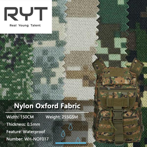 Bens impermeáveis de 100% que imprimem a tela de nylon de Oxford para a trouxa