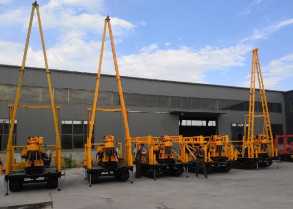 65KW equipamento de furo bom portátil diesel hidráulico do motor 200m
