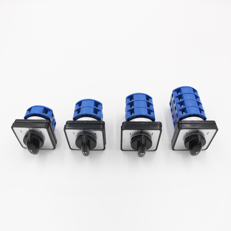 Cam Switch Manual 3 Position 3 Pole 8 Terminals Silver Contact Rotary Selector 440V 25A Transfer Changeover CE/ Metal