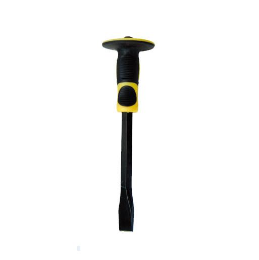 Professional Masonry Chisel With Hand Guard 12 inches Heavy Duty Flat End Rock Chisel