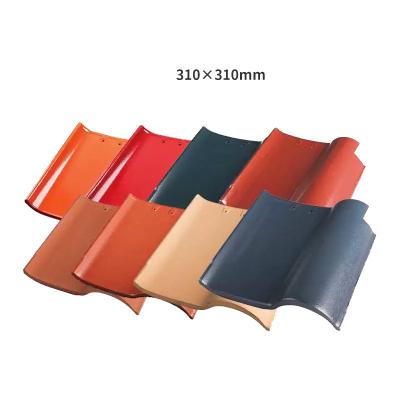 Residential Roof Sheet Matte Ceramic Roof Tile Spanish Style Villa Roofing Material