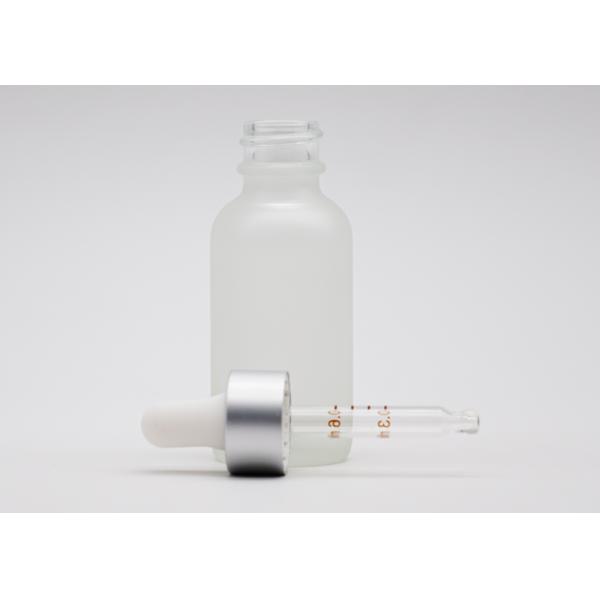 El dropper transparente helado del aceite esencial embotella 30ml, botellas de cristal cosméticas del dropper