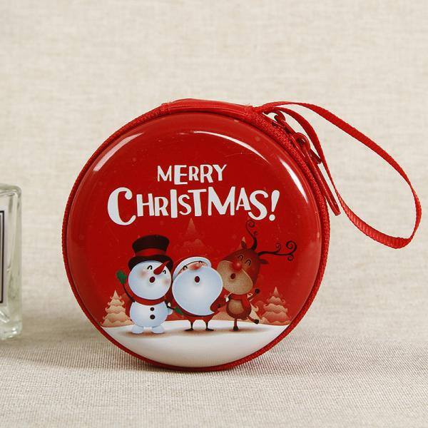 Recycled Materials Used Cute Cartoon Round Coin Holder Case for Kids Mini Coin Purse