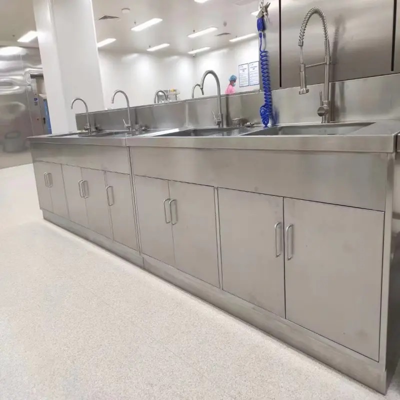 Commercial Stainless Steel Lab Bench Modern Prep Work Table Corrosion Proof