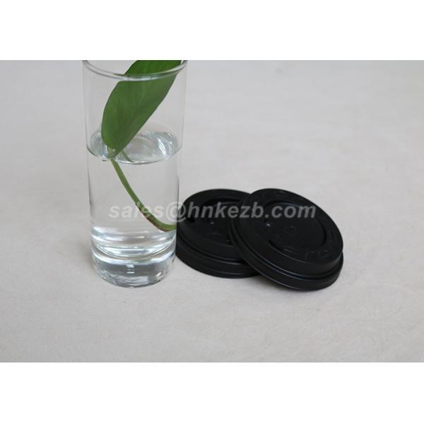 Black White Disposable Paper Cups Lids With Logo Printed For Hot Cups
