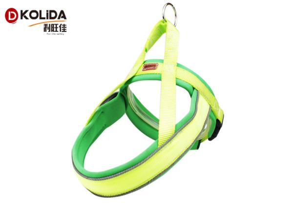 LED Dog Harness Adjustable Reflective Pet Vest For Night Walking