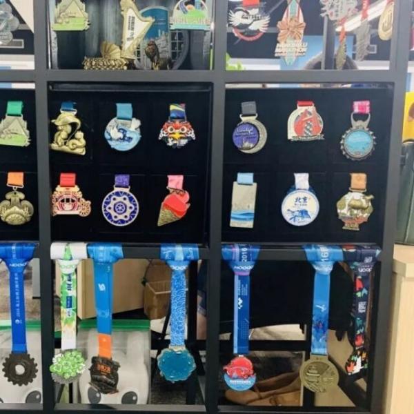 Custom High Quality Lanyard Metal Medal for Sport ,High Quality  Enamel Metal Running Medal with Transfer Printed