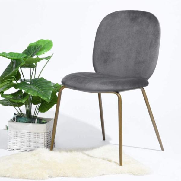 6KG Vintage Leather Dining Chairs With High Precision Brushed Surface