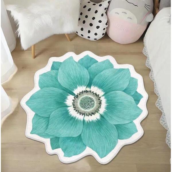 Irregular Living Room Floor Carpets Gold Diamond Velvet Flower Bedroom Sofa Floor Carpet