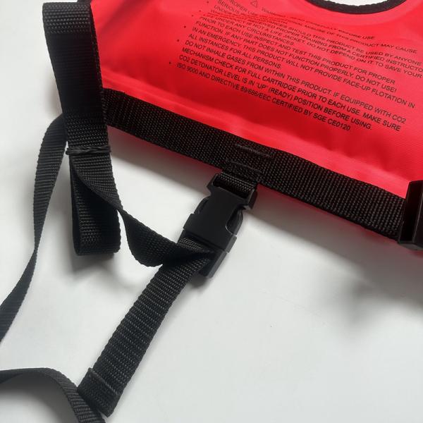 Marine Safety Nylon Inflatable Buoyancy Vest For Outdoor Diving Swimming