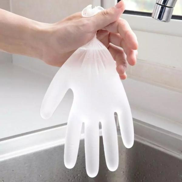 Multi Purpose Disposable Vinyl Gloves Powdered Or Powder Free Type Waterproof