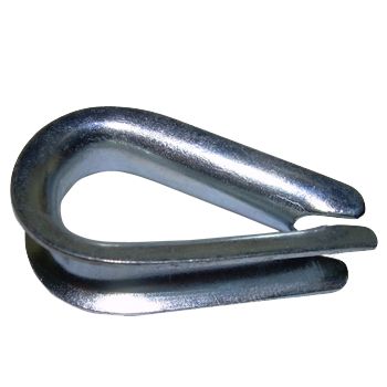 Heavy Duty Stainless Steel Wire Rope Thimbles DIN6899 For Customized Size Rigging