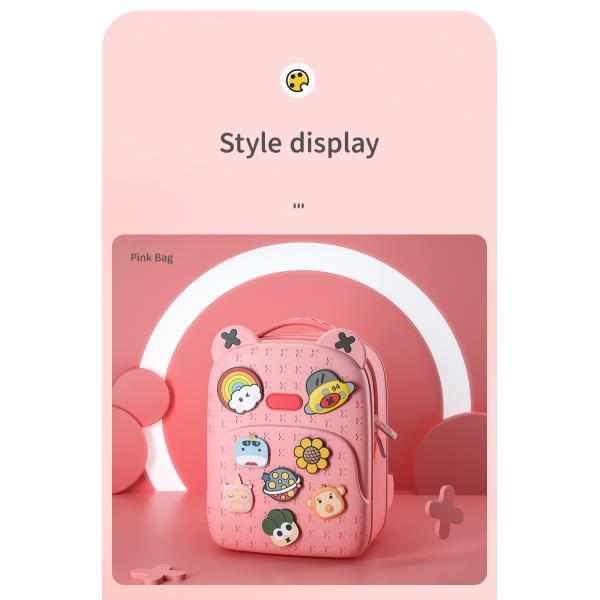 KOOOL Protection de la colonne vertébrale sac à dos école imperméable pour les enfants EVA