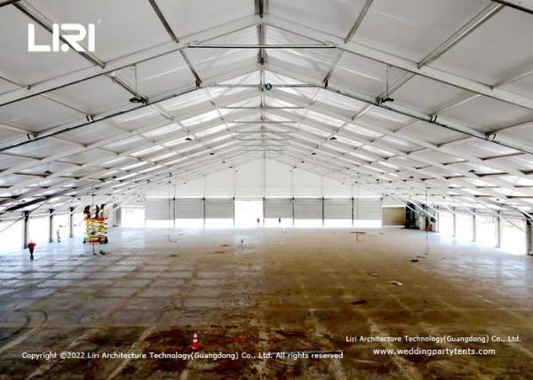 Heavy Duty Aluminum Frame Warehouse Tent Storage Construction 100KM/H Wind Loading