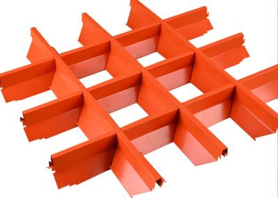 Square Aluminum Suspended Ceiling Grid 15mm × 50mm For Open Areas