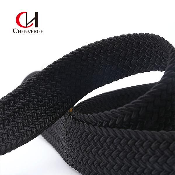 Cor elástica tecida forma de Pin Buckle Zinc Alloy Green da correia