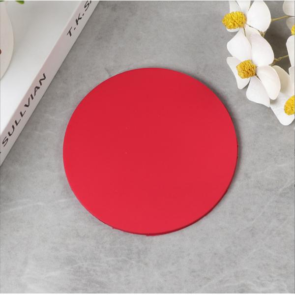 Waterproof Drink Cup Coaster Custom Design Soft Sublimation Print PVC Coasters