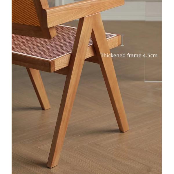 Restaurant Coffee Shop Bistro Commercial Furniture Ash Solid Wooden Dining Set