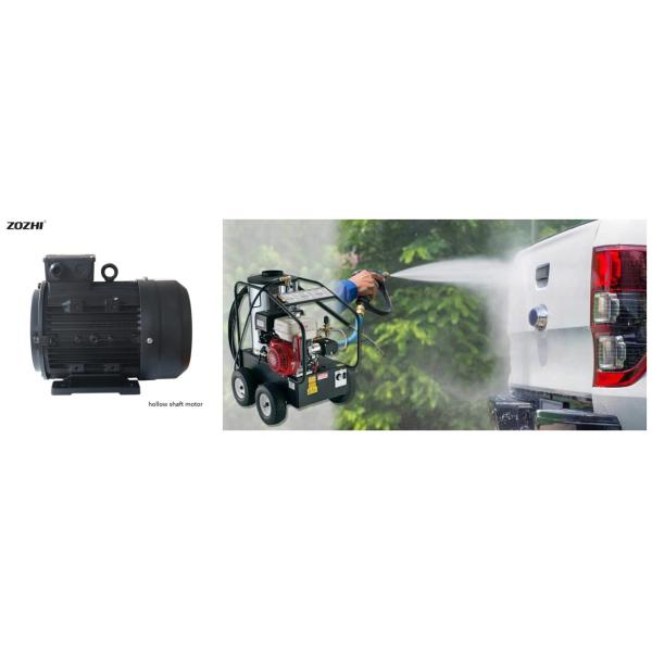 220 Volt Horizontal Hollow Shaft Motor 1.5HP 2KW B35 Foot Mount Fully Enclosed