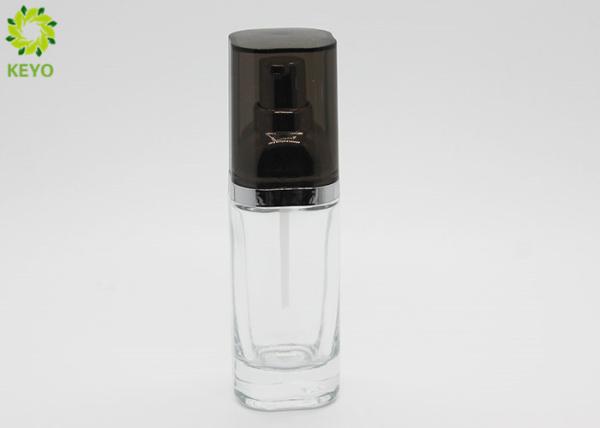 Cosmetic Oil Glass Beauty Containers 40ml Lotion Pump Liquid Foundation Serum Glass Bottle