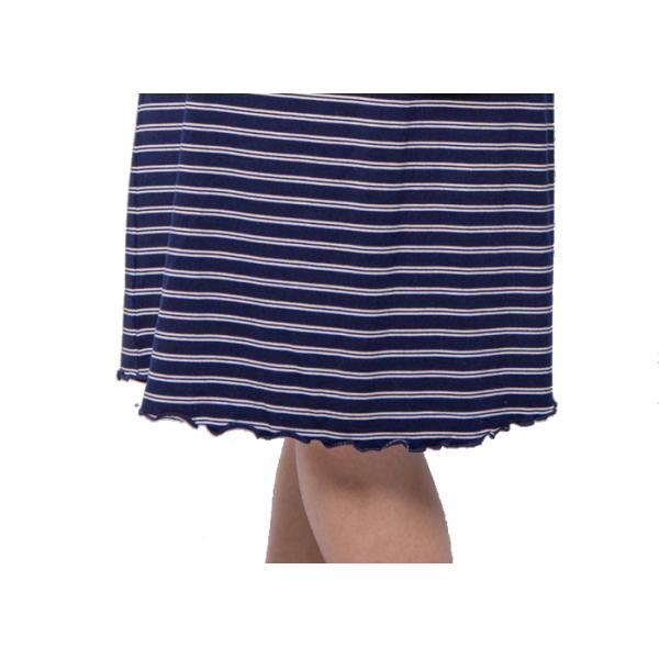 Yarn Dye Viscose / Elasthan Stripped Pajamas Ladies Summer Short Sleeves