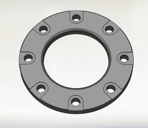 Flange dútile galvanizada encanamento do ferro de EN1092-2 DN32