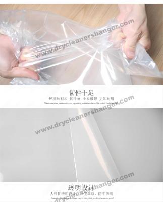 LDPE Dry Cleaning Polythene Covers Clear customized Film Color