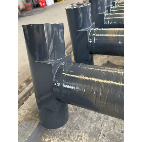 210mm 2250mm Luffing Double Acting Piston Cylinder Hard Chrome Plated Steel Custom