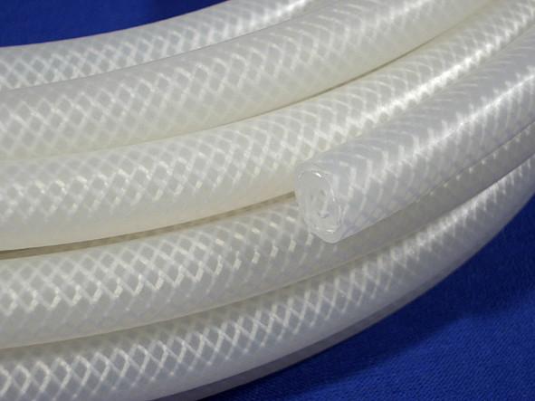 Produto comestível trançado da tubulação do silicone da fibra Stretchable para acessórios do automóvel