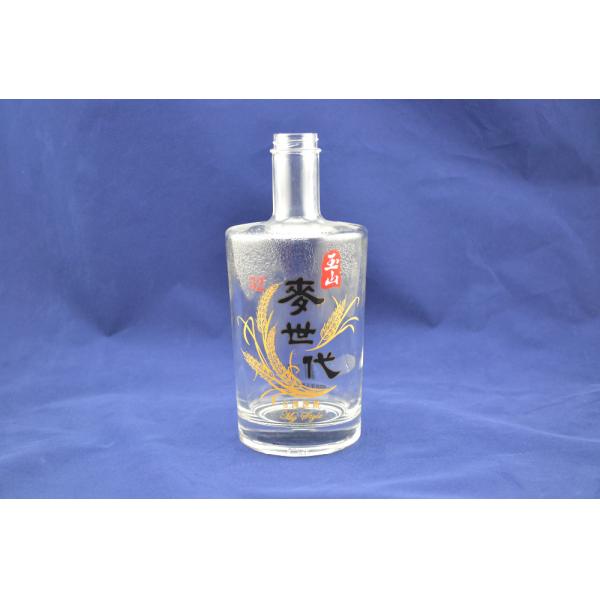 Customized Crystal Glass Juice Bottle from Italy with Cork Sealing Type