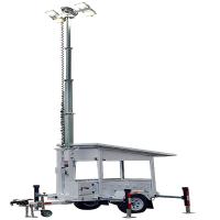 Mobile Lighting Tower Emergency Solar Light Tower Zero Emissions LED Lighting Tower