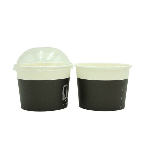 Customized 9Oz Disposable Dessert Bowls for Sundae Frozen Yogurt Soup Hot and Cold Food