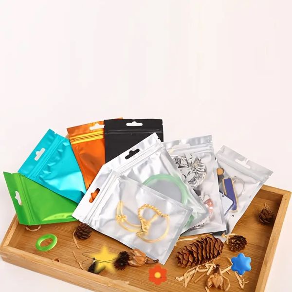 Recyclable Eco Friendly Small Mini Ziplock Plastic Color Mylar Zip Lock Stand up Pouch Aluminum Foil Bags