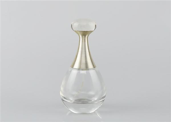 Customize Luxury Clear Glass Pump 100ml Perfume Bottle For Perfume Packaging