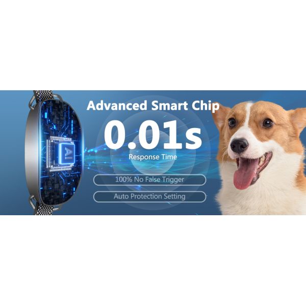 Smart Rechargeable Bark Control Dog Training Collar Eco-friendly Plastic/Nylon/ABS IP67 Waterproof >20 Hours Battery Life