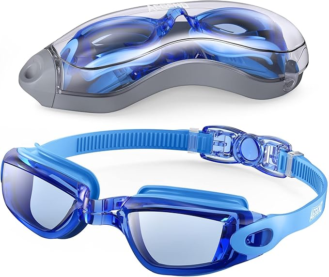 Adult Racing Wimming Goggles Silicone Swim Goggles With PC Lenses No Glare