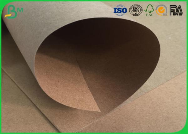 Water Resistant / Waterproof Brown Kraft Paper Roll 200gsm 250gsm For Packaging Box