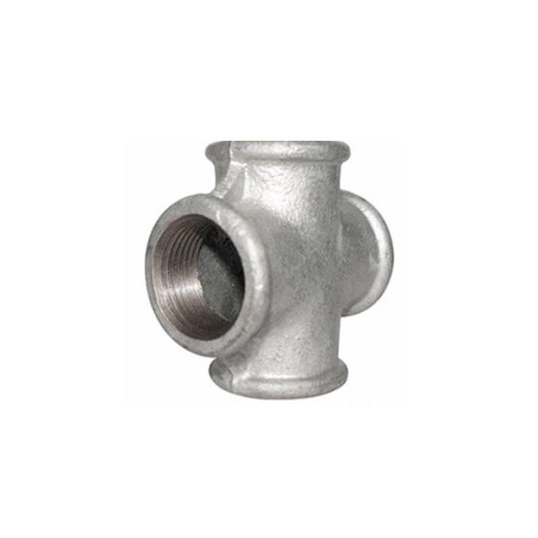 Hot Galvanized Exhaust Pipe Fitting Cross 80 90 Degree Pipe Coupler 4 Inch
