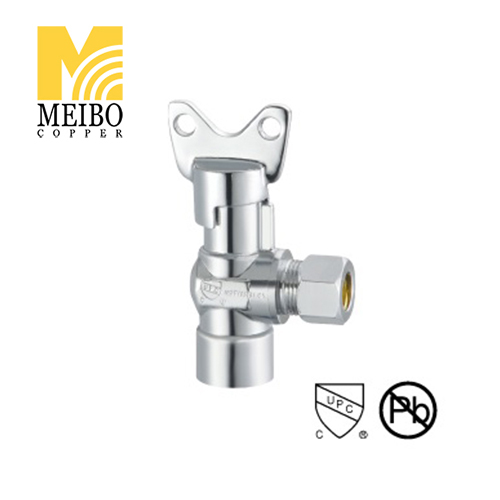 Solder Brass Copper Angle Valve 1 2 X 3 8 Lead Free 1.5 GPM Flow Rate