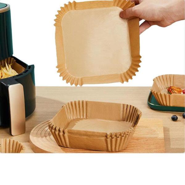 Square Non-Stick Waterproof Baking Cooking Parchment Air Fryer Disposable Paper Liner
